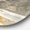 Designart - Glam Phoenix Neutral - Glam Metal Circle Wall Art